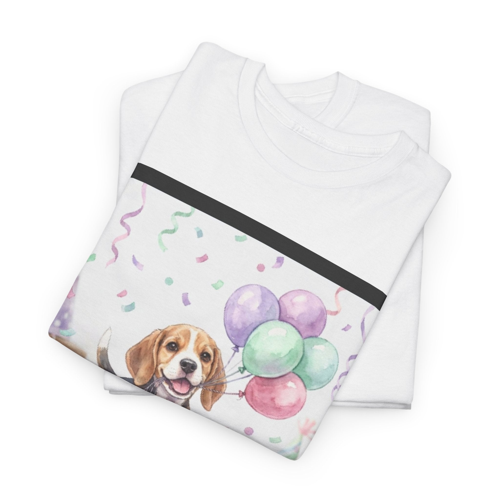 👕 T-SHIRT BEAGLE BALLONS - Design Festif Joyeux  🎈 "Chaque jour est une fête avec toi" - Célèbre la vie !