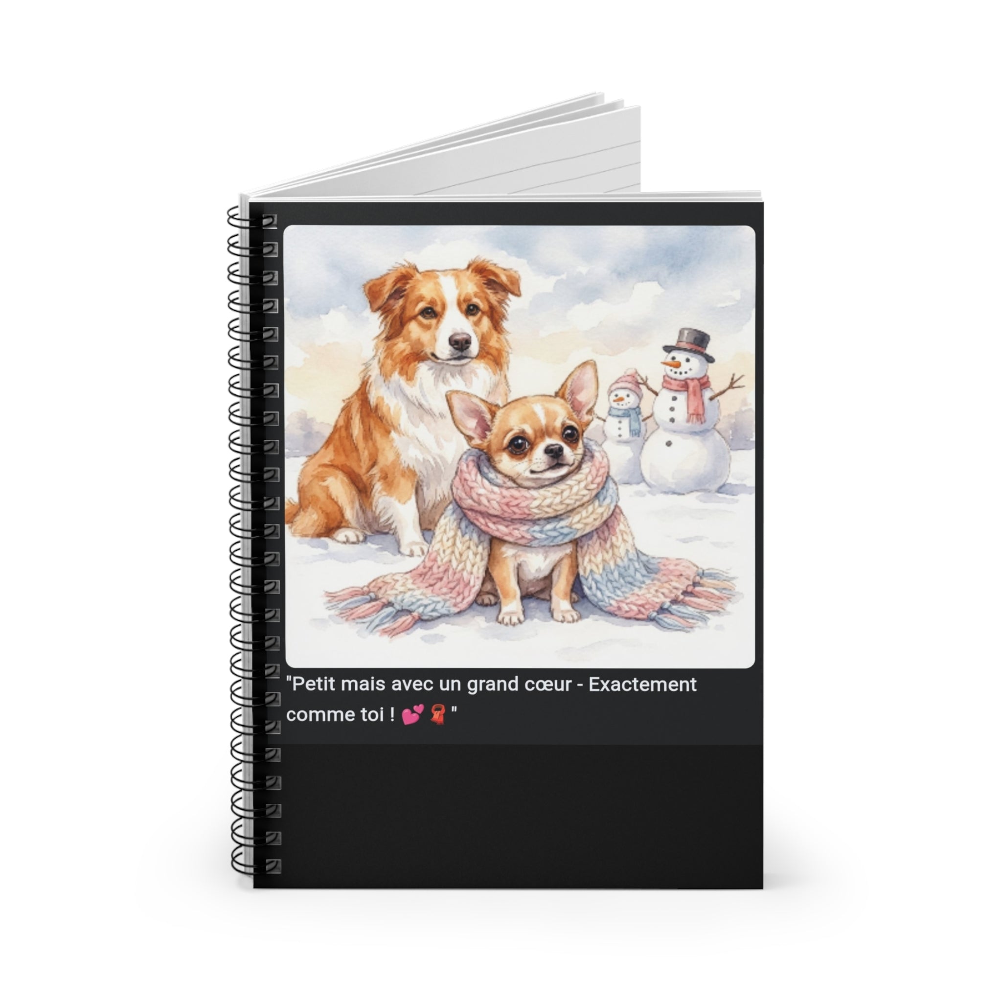 📓 CAHIER CHIHUAHUA ÉCHARPE - Carnet Cosy A5 Attendrissant