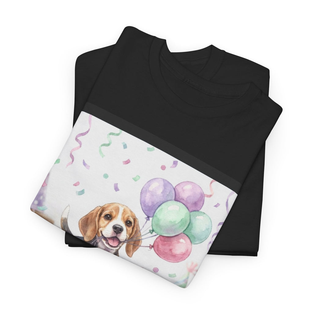 👕 T-SHIRT BEAGLE BALLONS - Design Festif Joyeux  🎈 "Chaque jour est une fête avec toi" - Célèbre la vie !