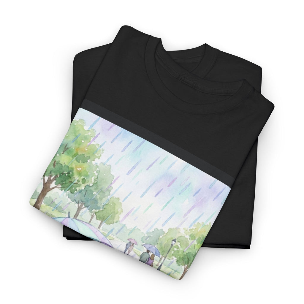 👕 T-SHIRT LABRADOR PARAPLUIE - Design Printanier Joyeux  ☂️ "Même sous la pluie, tu illumines ma journée" - Porte l'optimisme !