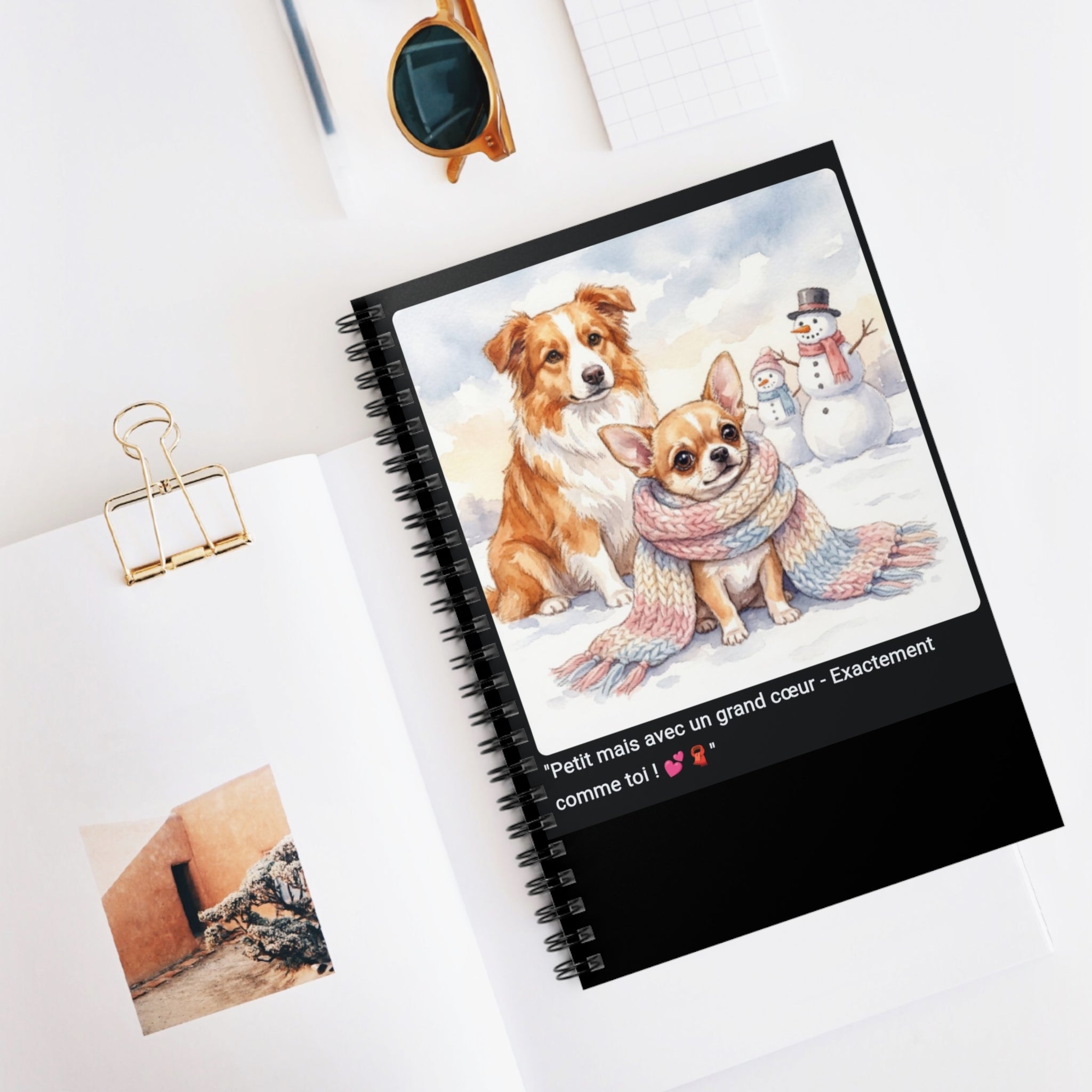 📓 CAHIER CHIHUAHUA ÉCHARPE - Carnet Cosy A5 Attendrissant