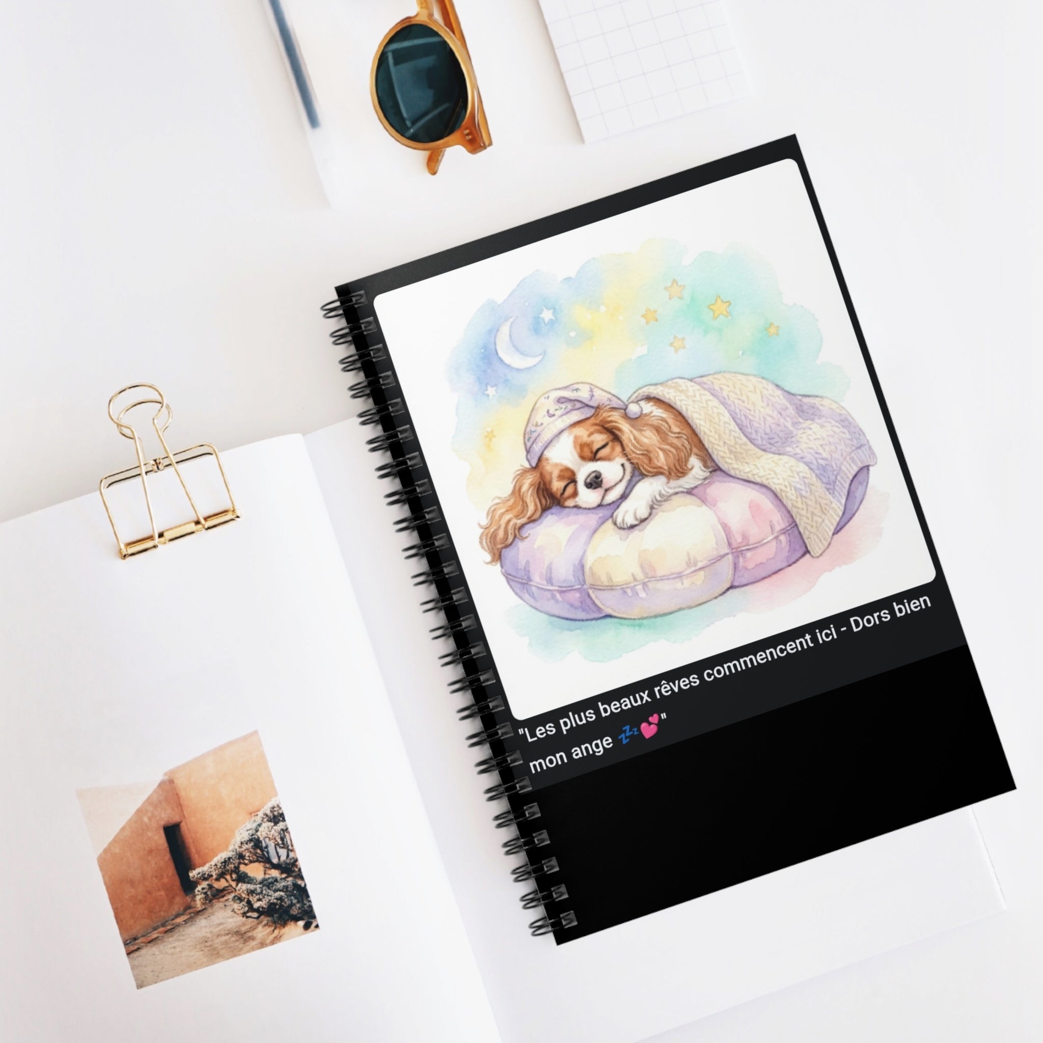 📓 CAHIER CAVALIER KING CHARLES - Carnet Zen A5 Apaisant
