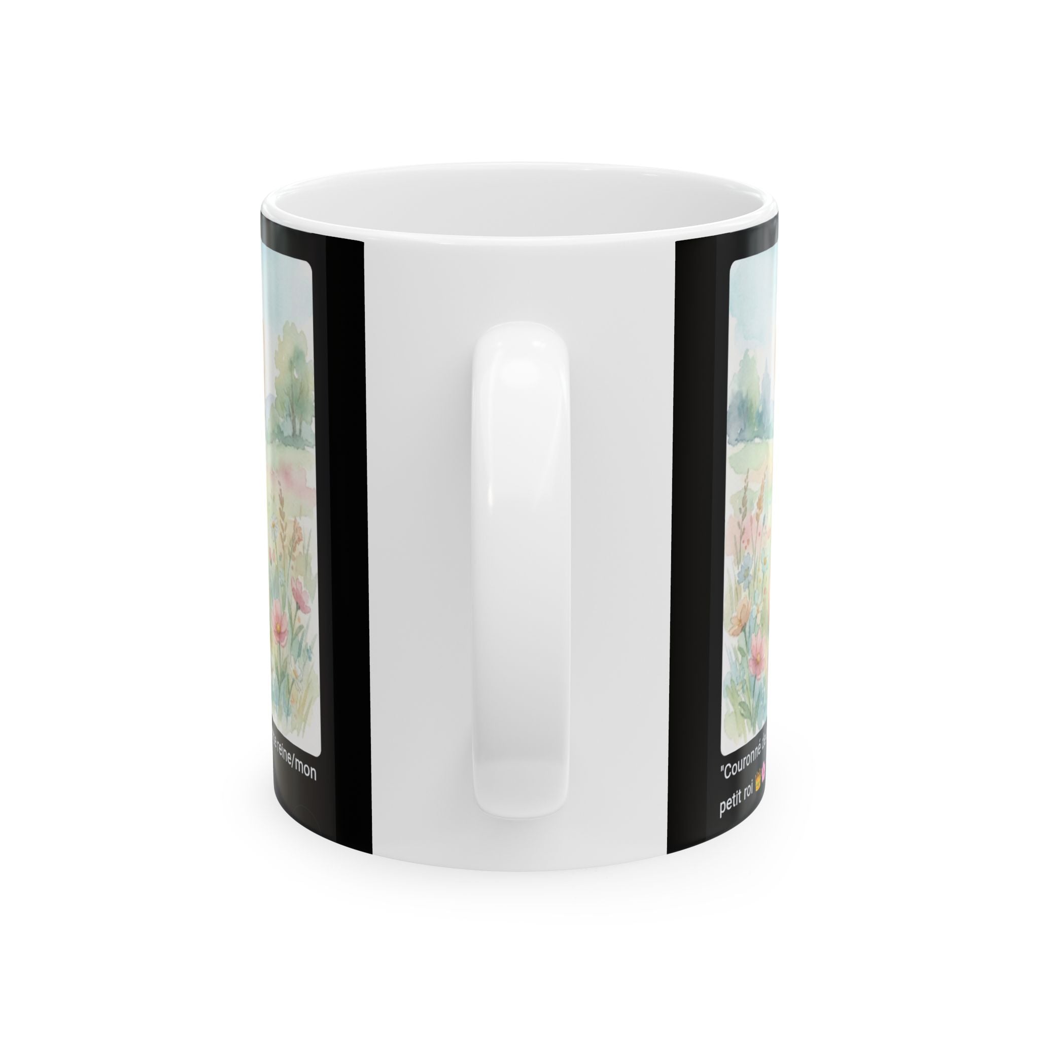 ☕ MUG CORGI COURONNE FLEURS - "Couronné de Bonheur"  👑